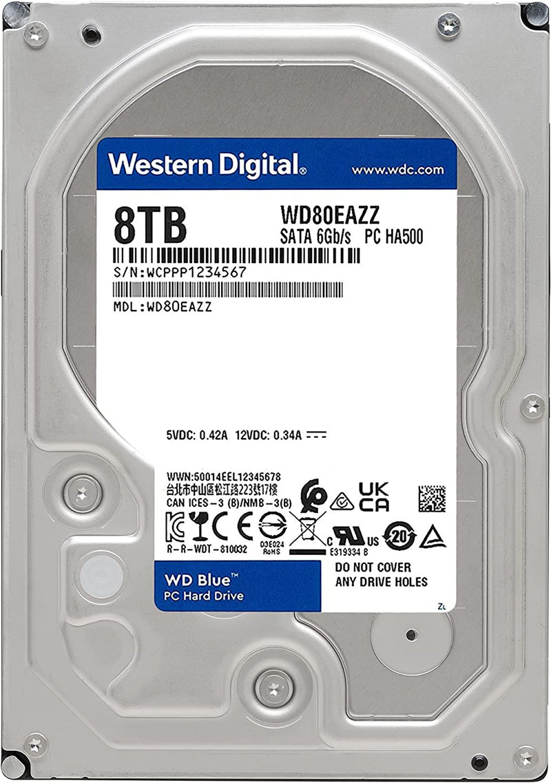 Western Digital Blue 3.5" 8000 GB Serial ATA III