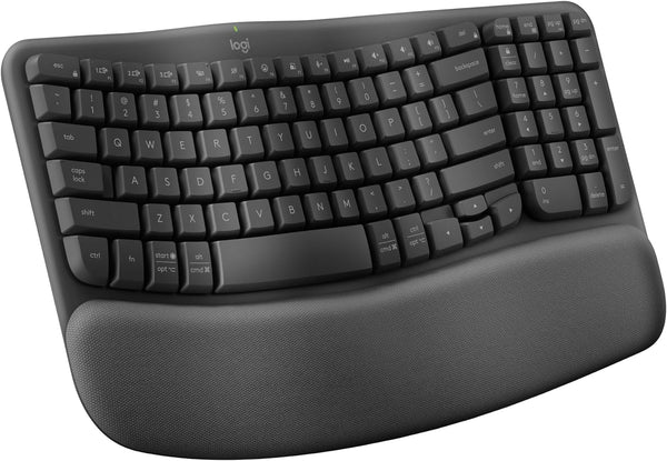 Logitech 920-012281 Ergo Series Wave Keys Wireless Ergonomic Keyboard (Graphite)