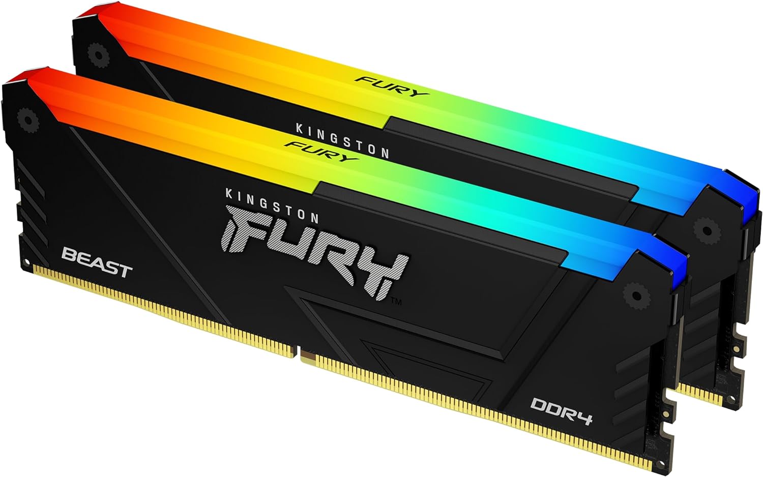 Kingston KF436C17BB2AK2/16 FURY Beast RGB 16GB (2x8GB) 3600Mhz DDR4 RGB Gaming Desktop RAM