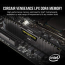 Corsair CMK32GX4M2Z3600C18 Vengeance LPX 32GB (2x16GB) DDR4 3600MHz C18 Black Heat Spreader XMP 2.0 Desktop Gaming Memory