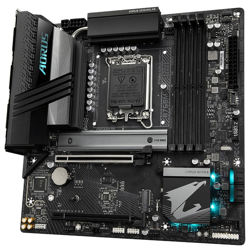 Gigabyte B760M AORUS PRO AX DDR5 LGA1700 Micro-ATX Motherboard