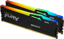 Kingston KF560C40BBAK2-16 FURY BEAST DDR5 6000MHz 16GB(2*8GB) Kit Gaming RGB RAM
