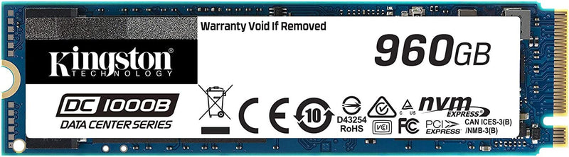 Kingston Technology DC1000B M.2 960 GB PCI Express 3.0 3D TLC NVMe