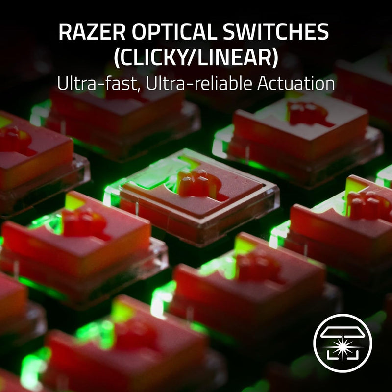 Razer RZ03-04360100-R3M1 DeathStalker V2 Pro - Wireless Low Profile Optical Gaming Keyboard (Linear Red Switch) - US Layout – FRML