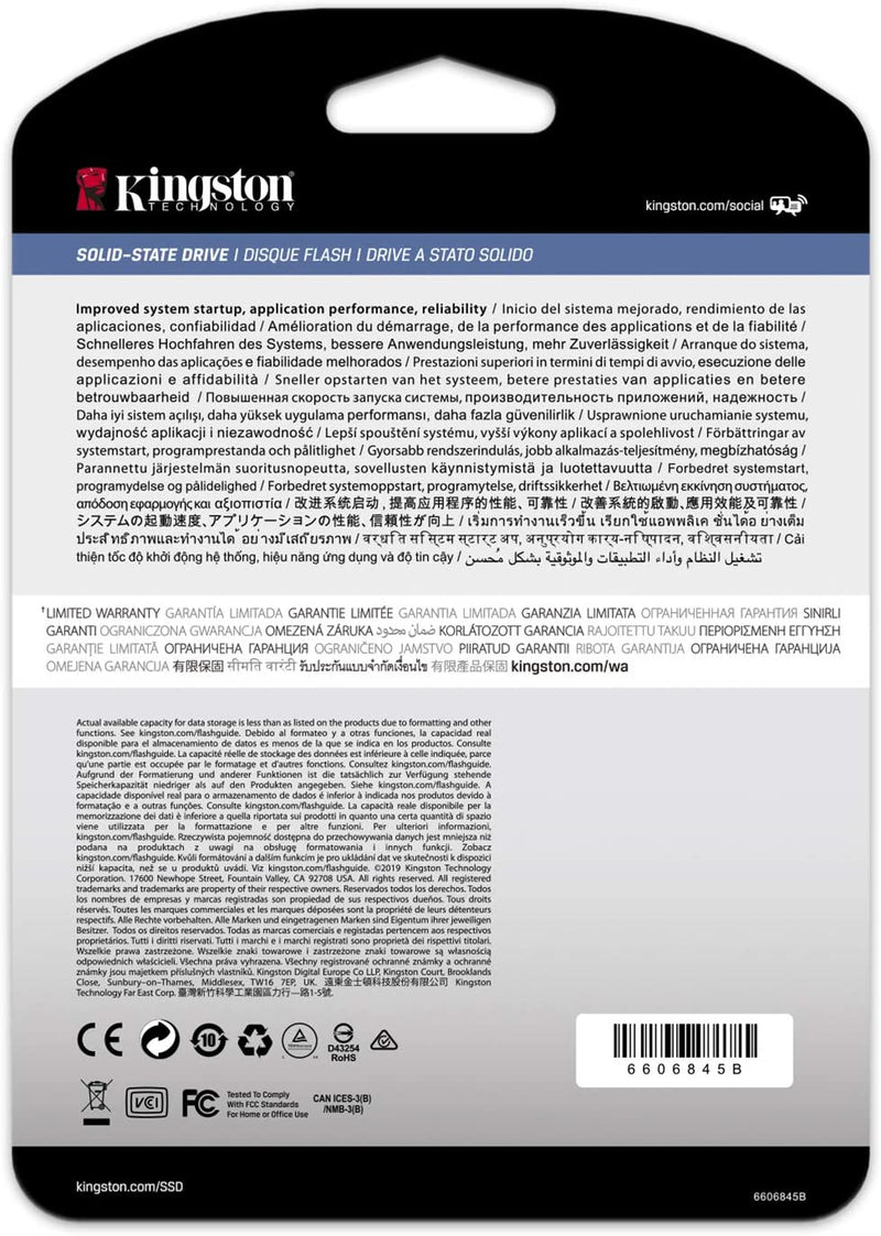 Kingston Technology DC1000B M.2 960 GB PCI Express 3.0 3D TLC NVMe