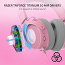 Razer RZ04-04510200-R3M1 Kraken Kitty V2 Pro - Wired RGB Headset with Interchangeable Ears - Quartz Edition - FRML Packaging