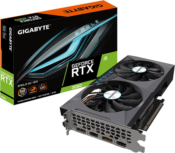 Gigabyte GeForce RTX 3060 EAGLE OC 12G (rev. 2.0) NVIDIA 12 GB GDDR6