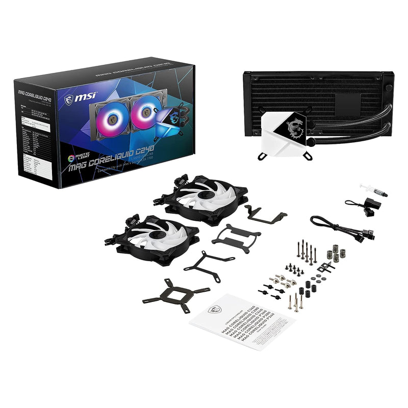 MSI MAG CORELIQUID C240 ARGB AIO CPU Liquid Cooler