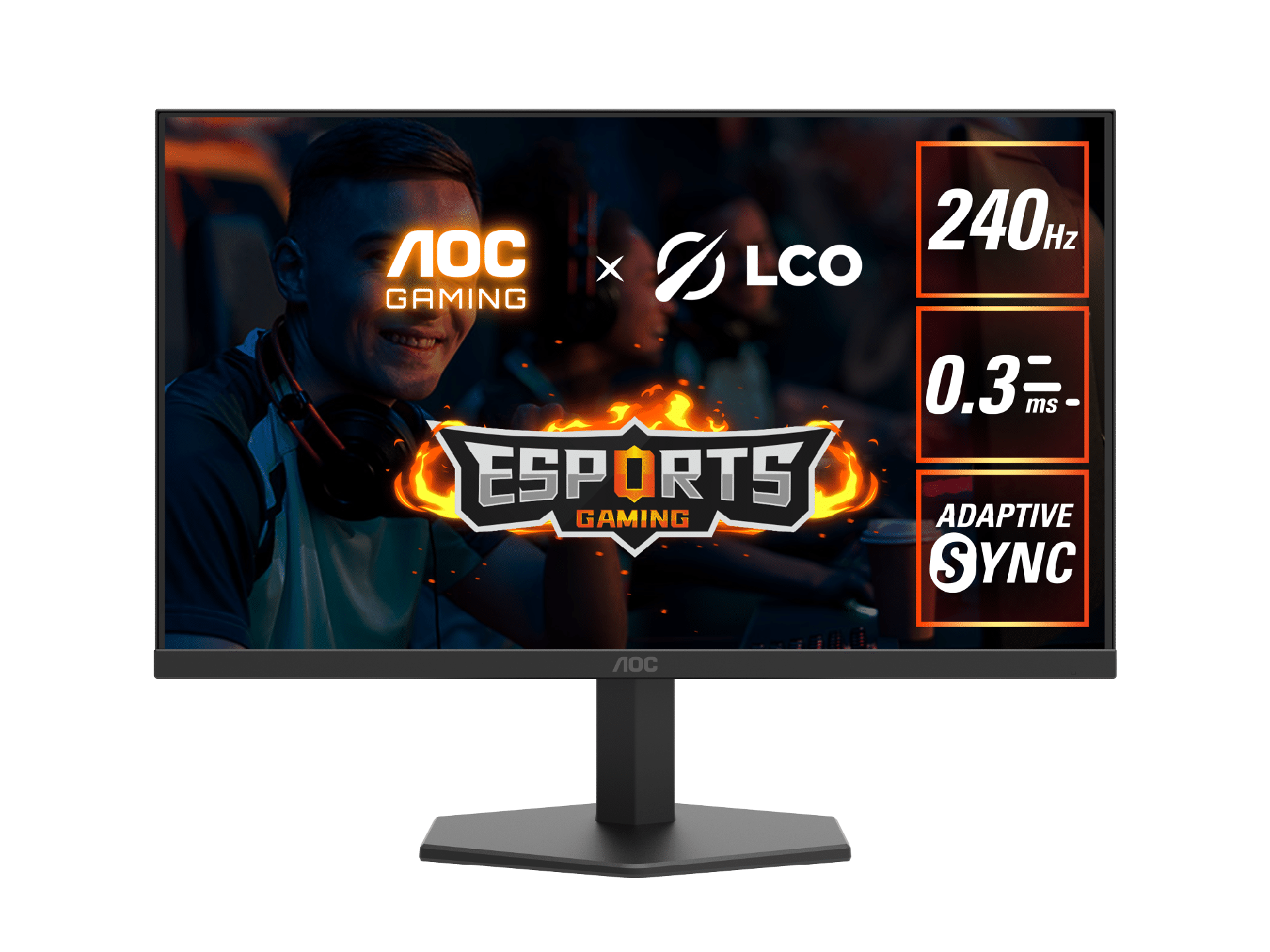 AOC 27G11ZE2 27" 240Hz Gaming Monitor. Fast IPS, 240Hz, 0.3ms, Adaptive Sync, 1920 × 1080 (FHD), HDR10