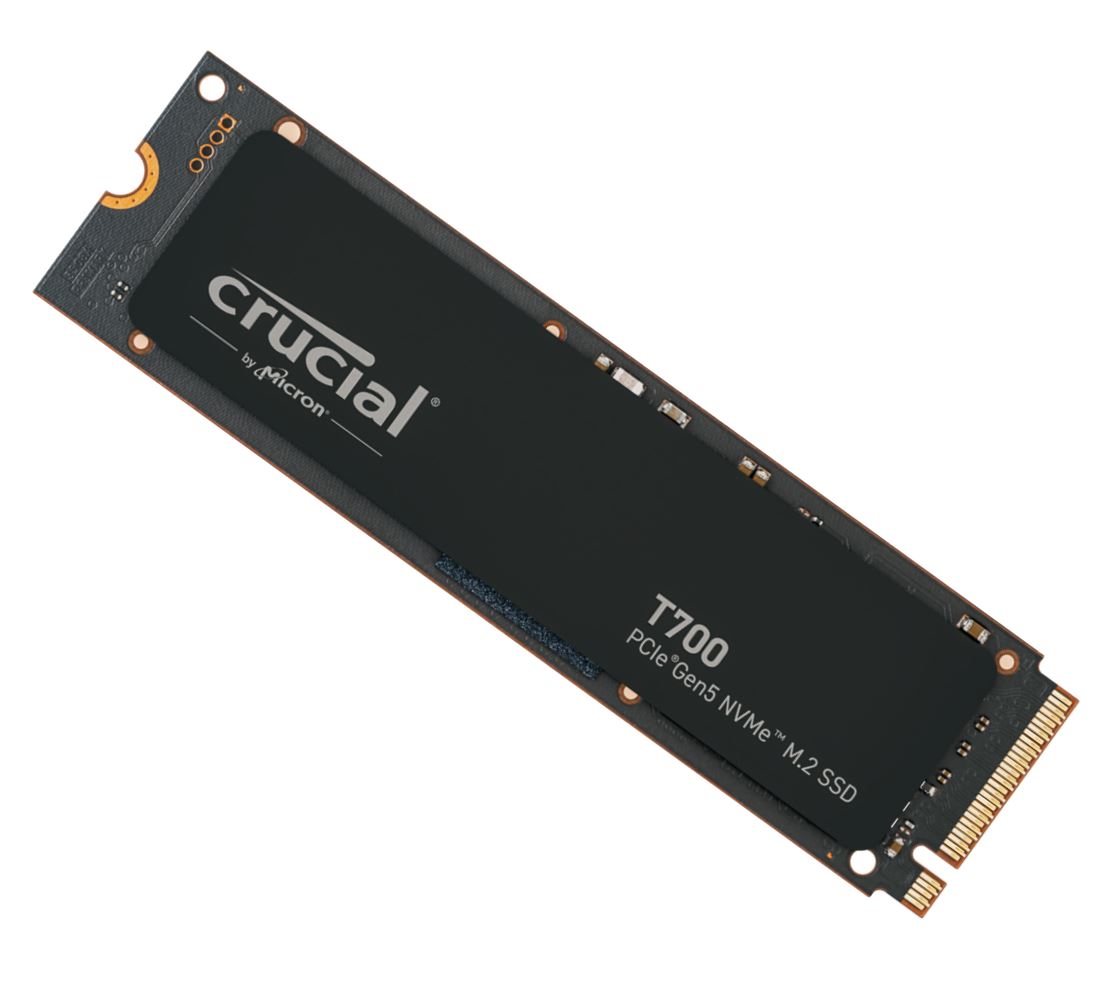Crucial CT1000T700SSD3T700 1TB Gen5 NVMe SSD - 11700/9500 MB/s R/W 600TBW 1500K IOPs 1.5M hrs MTTF