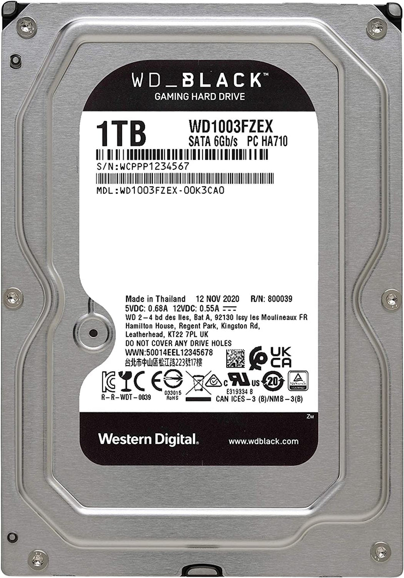 Western Digital Black 3.5" 1000 GB Serial ATA III