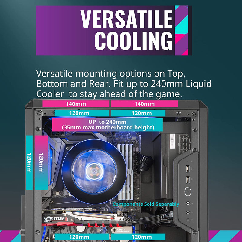 Cooler Master MasterBox Q500L Midi Tower Black