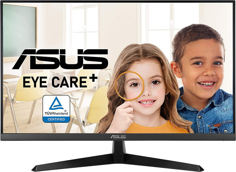 ASUS VY279HE-W Eye Care Monitor – 27 inch FHD (1920 x 1080), IPS, 75Hz, IPS, 1ms (MPRT), FreeSync™, Eye Care Plus technology, Color Augmentation, Rest Reminder, Blue Light Filter, Flicker Free, antibacterial treatment