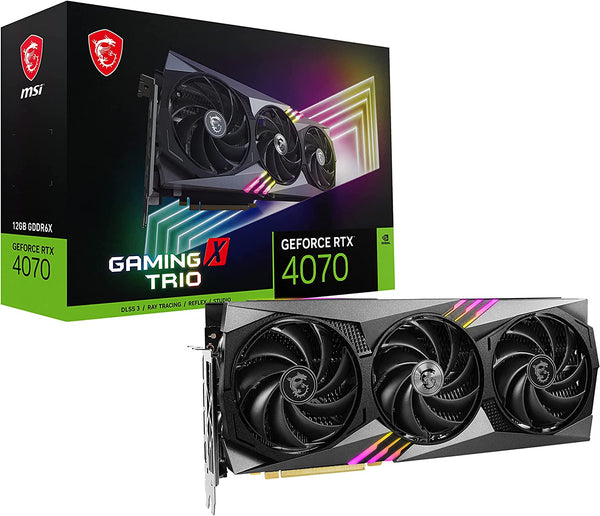 MSI GeForce RTX 4070 GAMING X TRIO 12G Gaming Graphics Card
