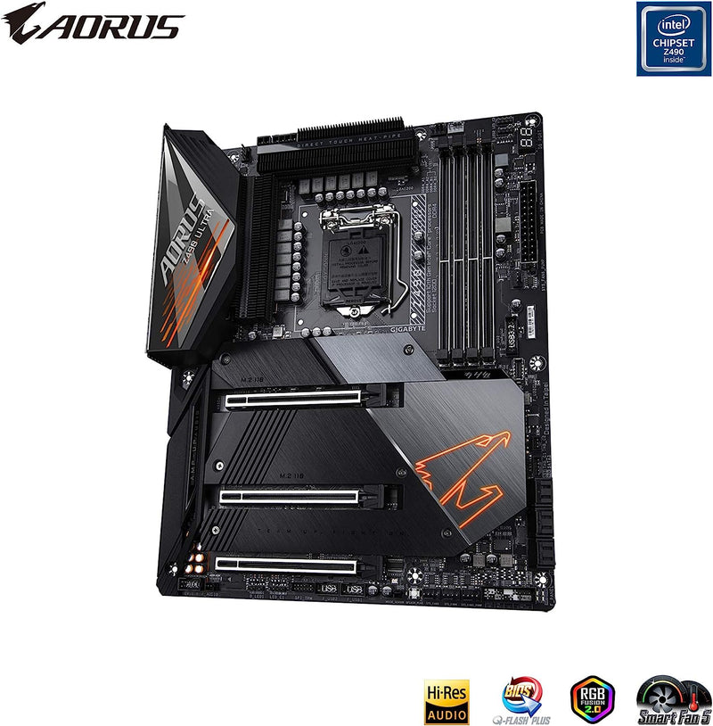 Gigabyte REFURBISHED GIGABYTE Z490 AORUS ULTRA Motherboard, 1 Year Warranty