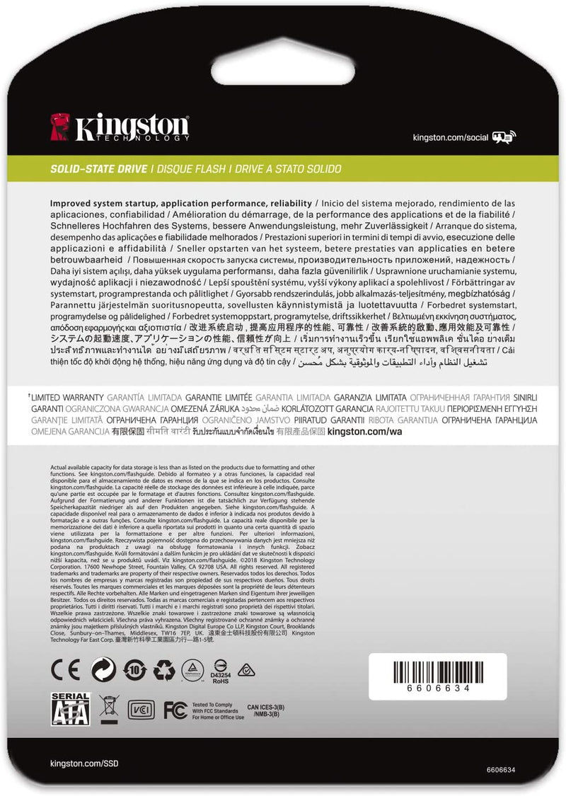 Kingston Technology DC500 2.5" 480 GB Serial ATA III 3D TLC