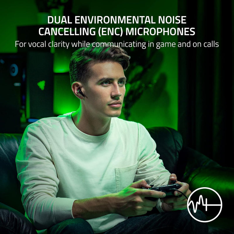 Razer RZ12-03820200-R3A1 Hammerhead HyperSpeed (Xbox Licensed) - Wireless Multi-Platform Gaming Earbuds - AP Packaging