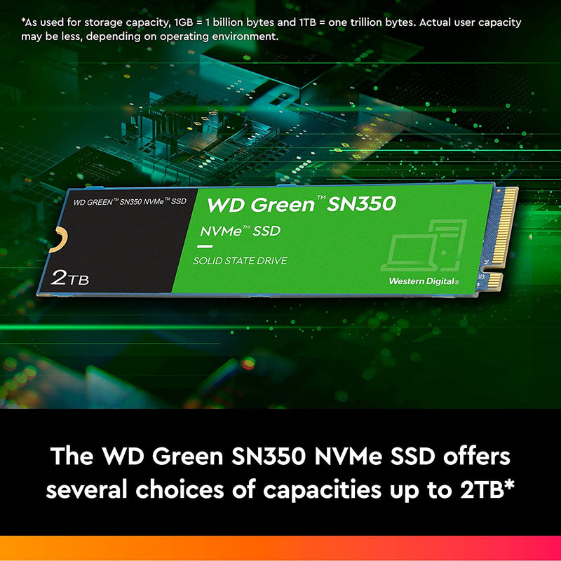Western Digital Green WDS200T3G0C internal solid state drive M.2 2000 GB PCI Express QLC NVMe