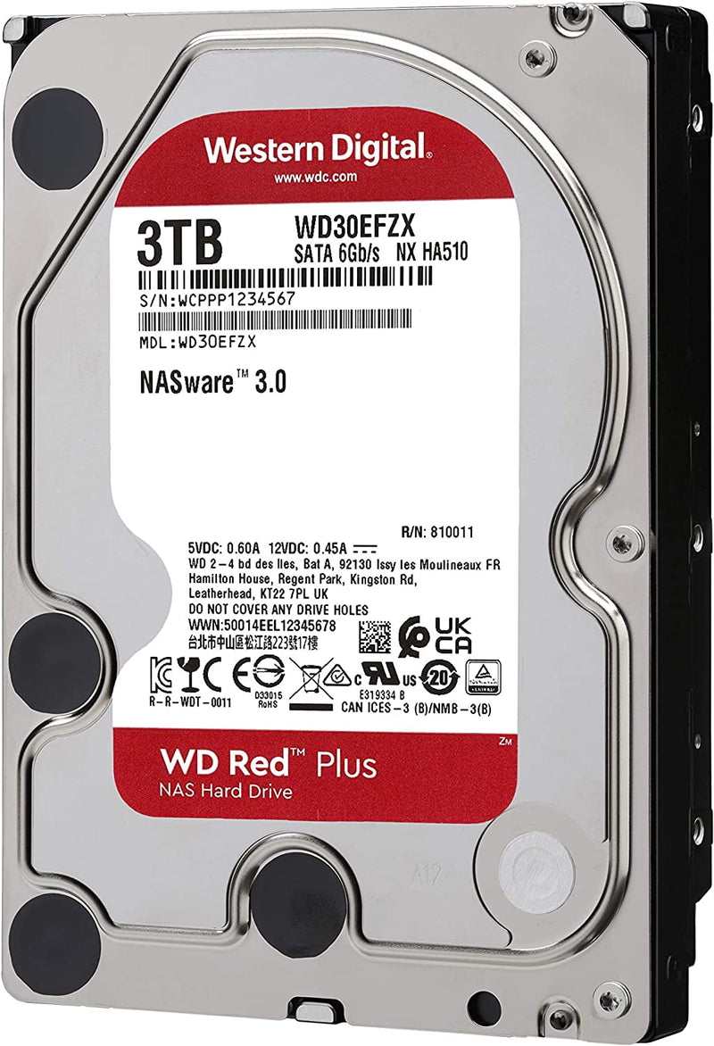 Western Digital WD Red Plus 3.5" 3000 GB Serial ATA III