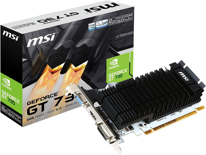 MSI N730K-2GD3/OCV5 GT730 2GB GRAPHIC CARD, DDR3, 64BIT, HDMI, VGA, DVI