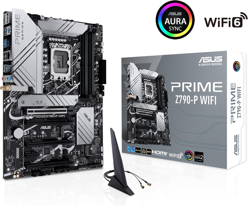 Asus PRIME Z790-P WIFI-CSM Motherboard. Intel Z790, DDR5, LGA1700, ATX