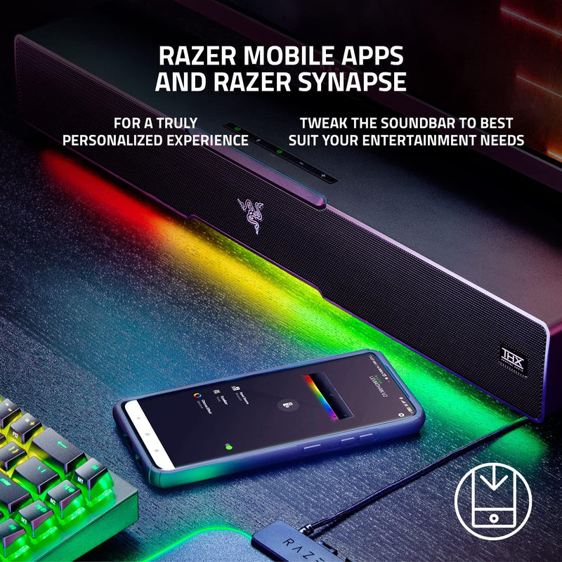 Razer RZ05-03920100-R3U1 Leviathan V2 - PC Gaming Sound Bar with Subwoofer - US/CAN + AUS/NZ Packaging (SP12N+SP-501A)