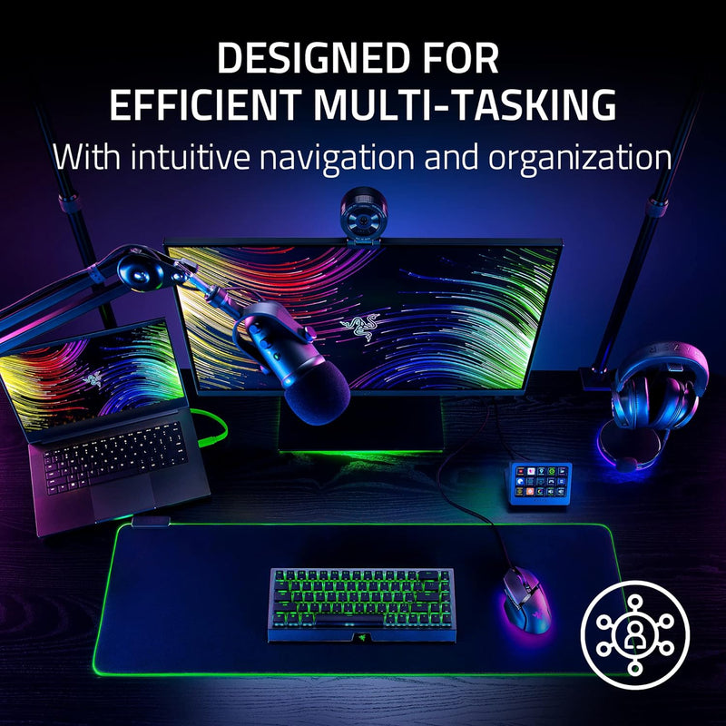 Razer RZ20-04790100-R3M1 Stream Controller X - All-in-one Keypad for Streaming - FRML Packaging