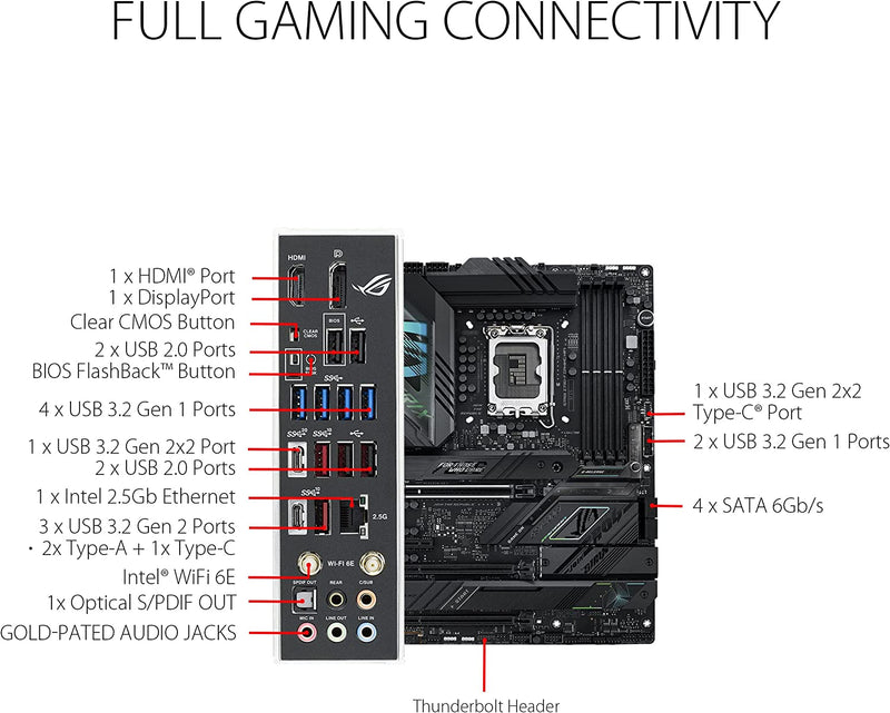 Asus ROG STRIX Z790-F GAMING WIFI ATX DDR5 Motherboard