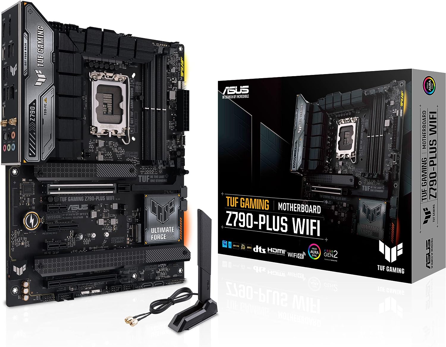 ASUS TUF GAMING Z790-PLUS WIFI Motherboard. Intel Z790, DDR5, LGA1700, ATX