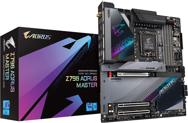 Gigabyte Z790 AORUS MASTER Intel LGA 1700 E-ATX Motherboard, 4x DDR5 ~128GB, 3x PCI-E x16, 5x M.2, 4x SATA,  11x USB 3.2, 3x USB-C,
