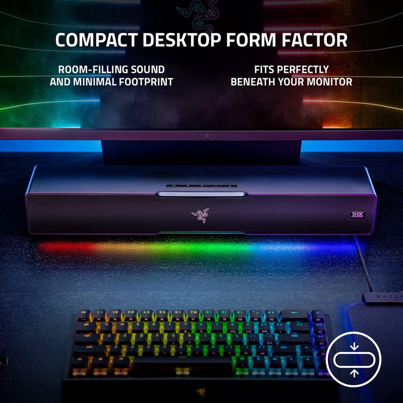 Razer RZ05-03920100-R3U1 Leviathan V2 - PC Gaming Sound Bar with Subwoofer - US/CAN + AUS/NZ Packaging (SP12N+SP-501A)