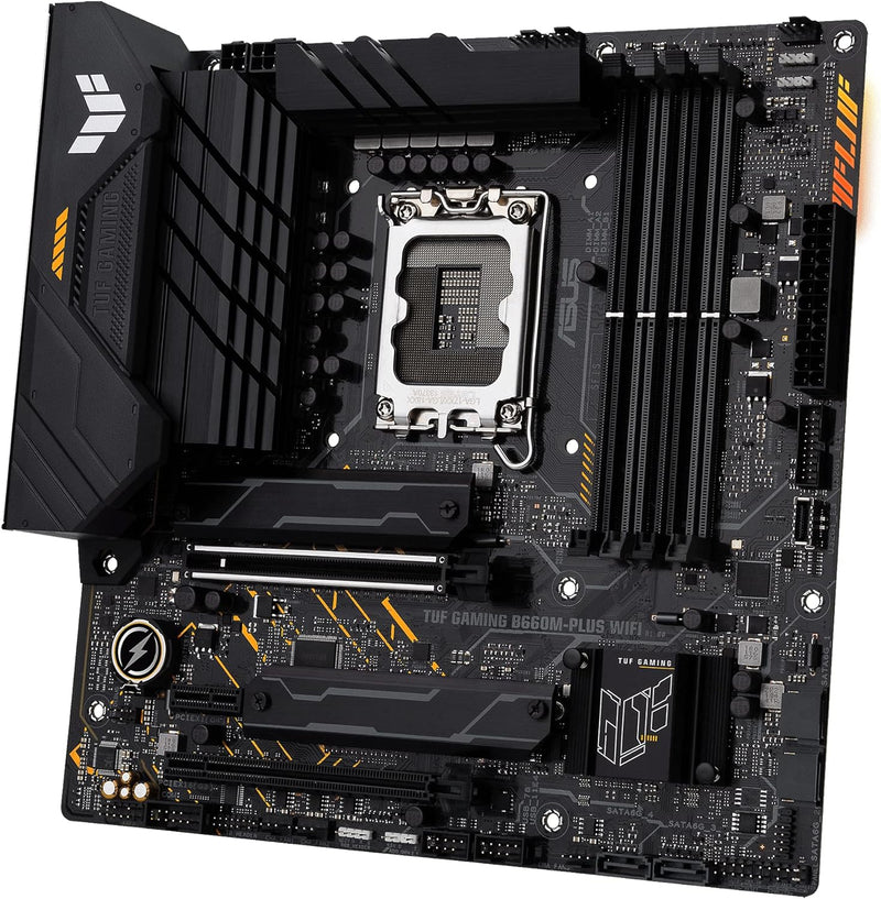 Asus TUF GAMING B660M-PLUS WIFI Motherboard. Intel B660, DDR5, LGA1700, Micro-ATX
