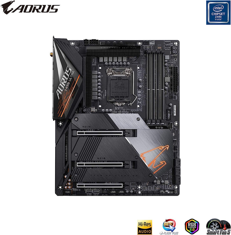 Gigabyte REFURBISHED GIGABYTE Z490 AORUS ULTRA Motherboard, 1 Year Warranty