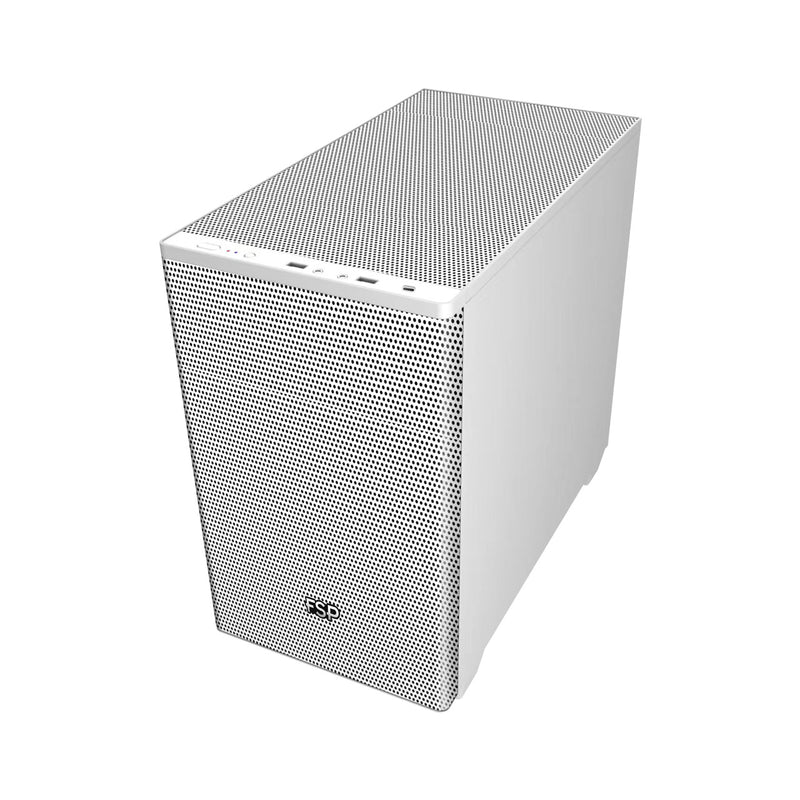 FSP CST360W White Micro-ATX Case w/ Dual USB3.0, 1x Type-C. Supports: 2x 3.5", 3x 2.5". 240mm Front Radiator, 1x 120mm/240mm Top . Max CPU Cooler Height 160mm, Max VGA 370mm, CPU Cooler Height 165mm