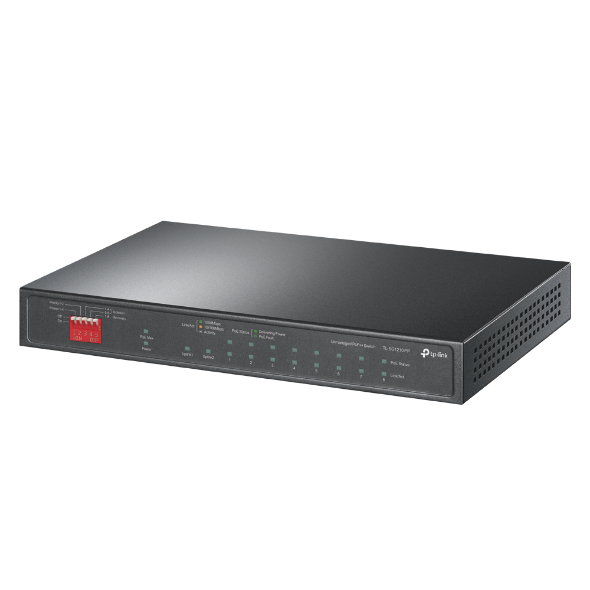 TP-Link TL-SG1210PP 10-Port Gigabit Desktop Switch with 6-Port PoE+ and 2-Port PoE++