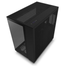 NZXT CM-H91FB-S1 H9 Flow (2023) Dual-Chamber Mid-Tower Case without Fans (SI) - All Black