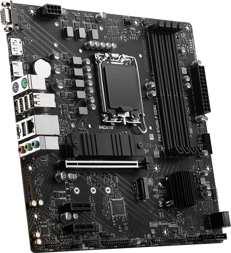 MSI PRO B760M-P DDR4 Intel B760 LGA 1700 Micro ATX Motherboard