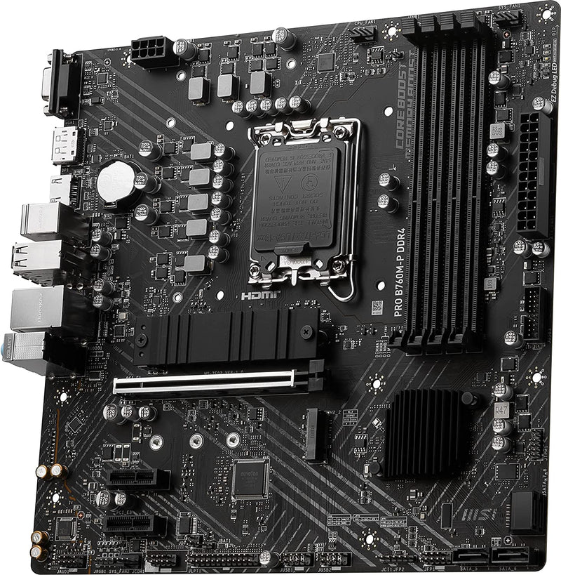 MSI PRO B760M-P DDR4 Intel B760 LGA 1700 Micro ATX Motherboard