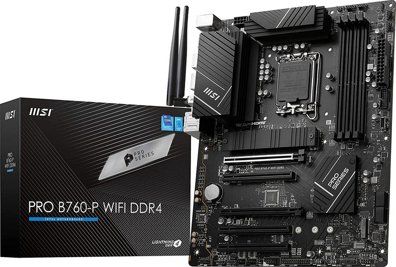 MSI PRO B760-P WIFI DDR4 motherboard LGA 1700 micro ATX
