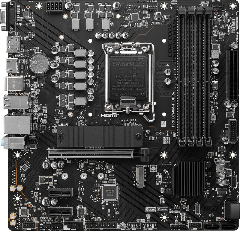 MSI PRO B760M-P DDR4 Intel B760 LGA 1700 Micro ATX Motherboard