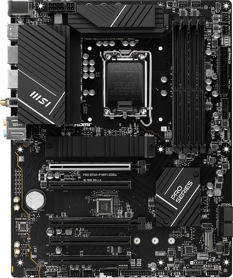 MSI PRO B760-P WIFI DDR4 motherboard LGA 1700 micro ATX