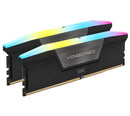 Corsair CMH96GX5M2B5600C40 Vengeance RGB 96GB (2x48GB) DDR5 UDIMM 5600MHz C40 1.25V Desktop Gaming Memory Black