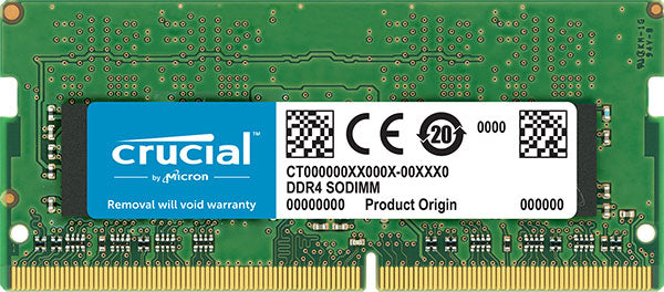 Crucial CT8G4SFS824A 8GB (1x8GB) DDR4 SODIMM 2400MHz CL17 1.2V Single Ranked Notebook Laptop Memory