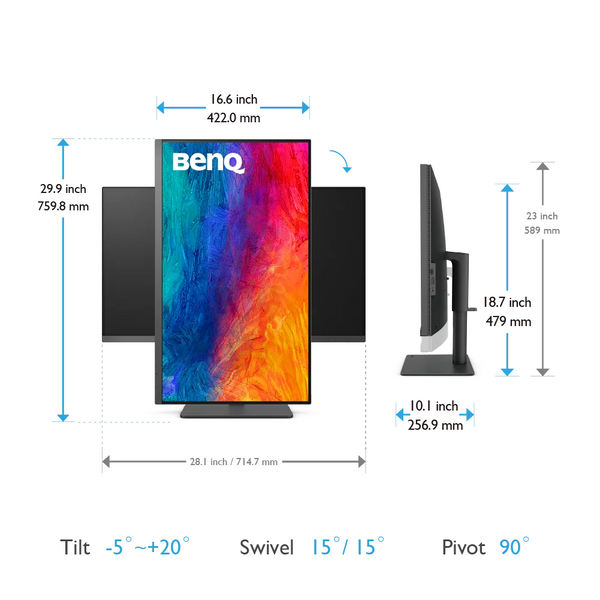 BENQ PD3205U 31.5-inch 4K UHD sRGB USB Type-C Designer Monitor