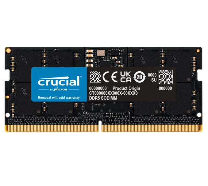 Crucial CT48G56C46S5 48GB (1x48GB) DDR5 SODIMM 5600MHz CL46 Notebook Laptop Memory