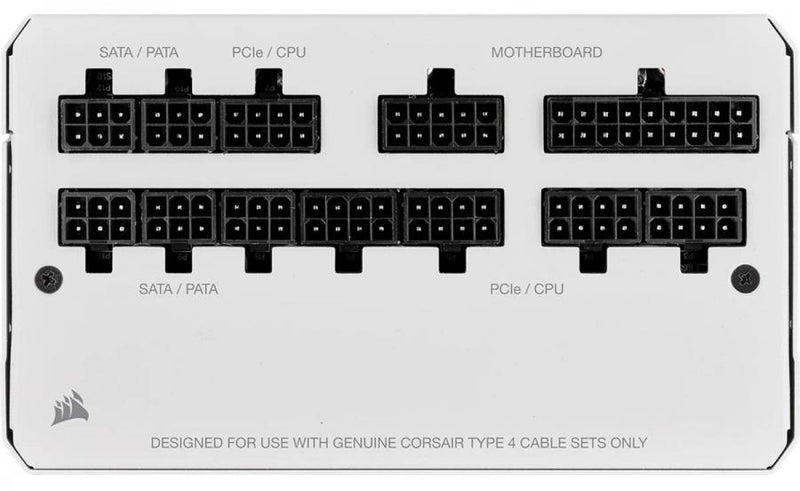 Corsair RM750 2021 750W 80 Plus Gold Fully Modular Power Supply - White