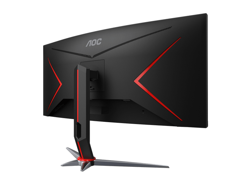 AOC CU34G2XP 34" WQHD Curved Gaming Monitor. UltraWide 21:9, 3440 × 1440 (WQHD), AdaptiveSync, HDR 10, 180Hz, 1ms