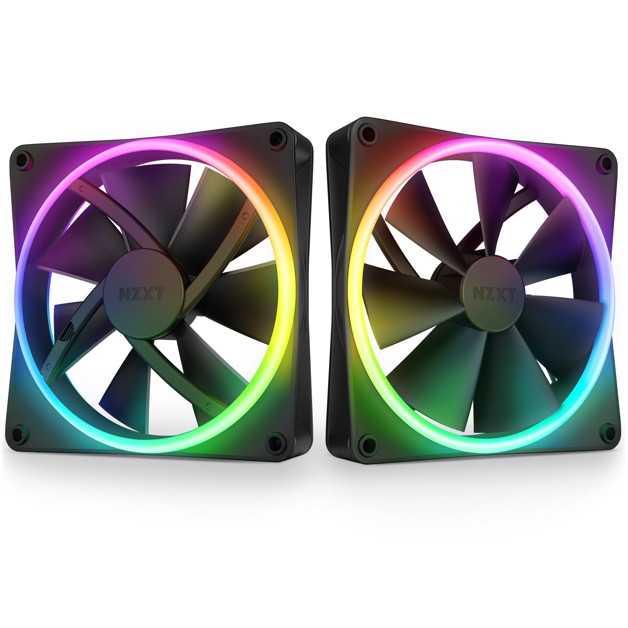 NZXT RF-D14DF-B1    F140RGB DUO - 140MM DUAL-SIDED RGB FAN - TWIN PACK