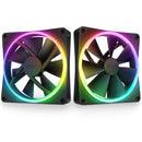 NZXT RF-R14DF-B1 F140RGB - 140mm RGB Fans - Twin (Black)