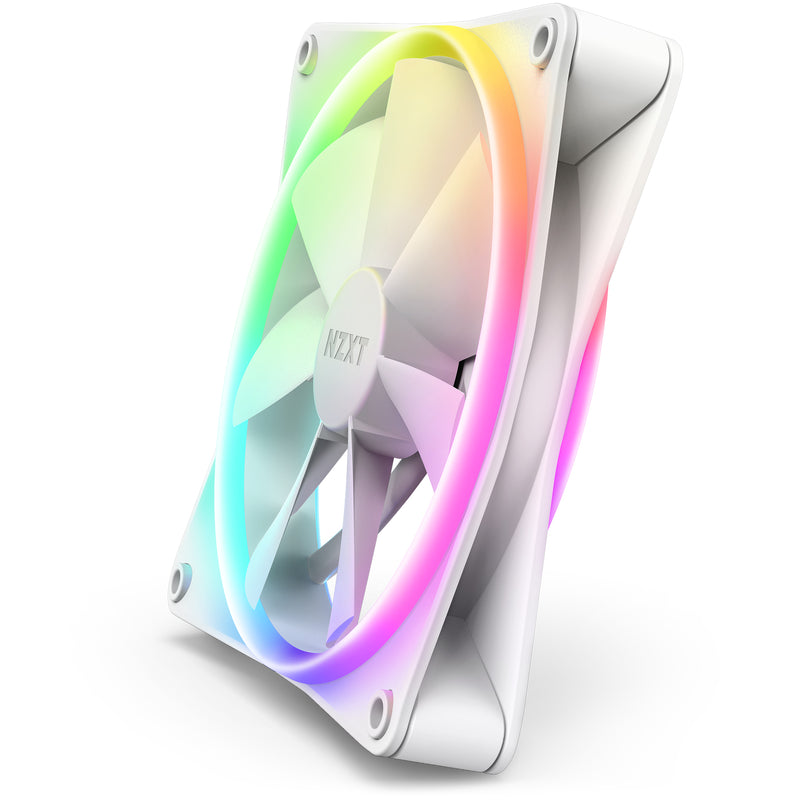 NZXT RF-D14SF-W1 F140RGB Duo - 140mm Dual-sided RGB Fan - Single Pack (White)